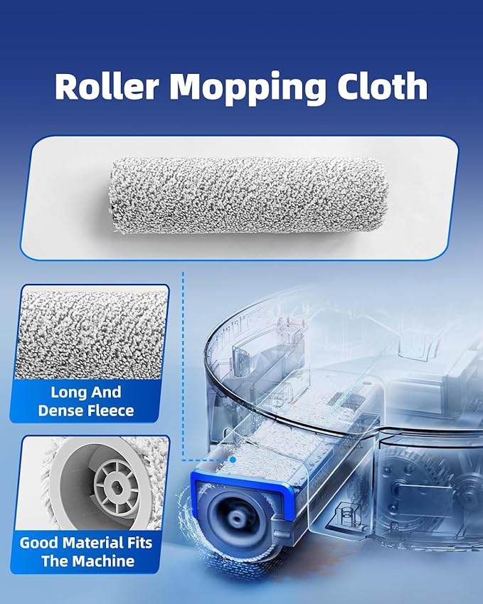 T80 Omni Replacement Parts Compatible with ECOVACS DEEBOT T80 OMNI/Yeedi M14 Plus Robot Vacuum - 21 Pcs T80 Omni Accessories Kit:1 Main Brush 3 Roller Mops 4 Filters 6 Dust Bags(No for T80S OMNI)