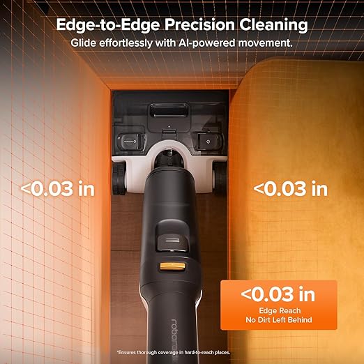 roborock F25 ALT Vacuum Mop Wet Dry Vacuum Cleaner Cordless Hard Floor Cleaner Machine with AI Assistant Wheels 180° Lie-Flat 194°F Hot Air Flash Drying &amp Self Cleaning Electric Mop