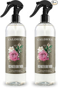 Caldrea Linen and Room Spray Air Freshener Made with Essential Oils Plant-Derived and Other Thoughtfully Chosen Ingredients Rosewater Driftwood 16 oz 2 Pack