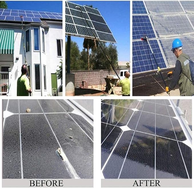 Water Fed Pole KitWater Fed Brush 5-10m Window Cleaning Pole Water Fed Telescopic Brush Window Cleaner Kit Extendable Solar Panel Washing Equipment Cleaning Conservatory Roof ( Size : 39ft/12m )