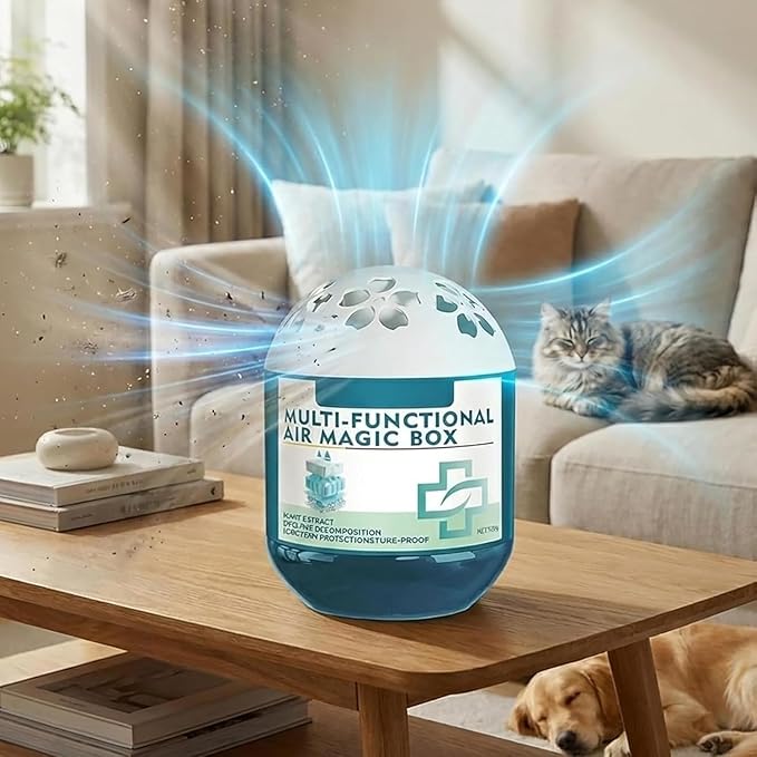 Indoor Air Purification Dust Removal Magic Box 120g Household-Multifunctional Air Magic Box Cleaner Fragrance Long-Lasting Airs Freshener Egg Air Purifier for Any Room (3Pcs)