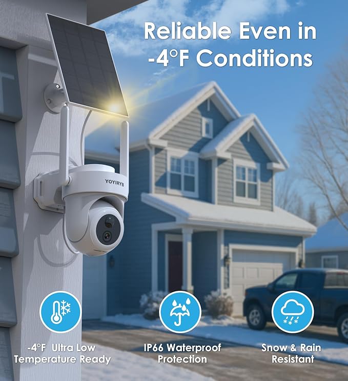 4K Wireless Outdoor Security Camera with Solar Panel – Single Add-on Unit Requires Base Station Not for Standalone Use No WiFi Direct Connection Supports Up to 8-Camera per Base Station