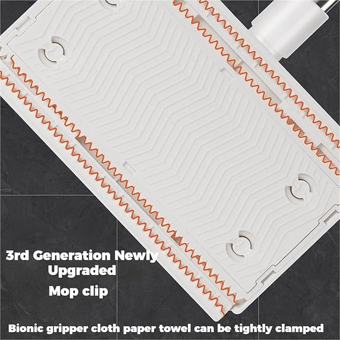 2026 Upgraded Snap Grip Mini Mop Zero Touch Mini Mops Cloth Changing Mini Mop with Automatic Hands Free Push Pull Handle Retractable Disposable Dust Mops(2PCS+20CLOTHS)