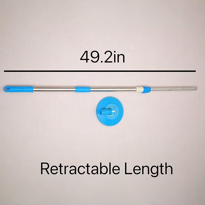 Spin Mop Replacement Handle 360 Degrees Rotating Telescopic Replacement Handle Cleaning Tool Accessories Enhanced Thickened Version BlueSpin Mop Pole Handle Replacement