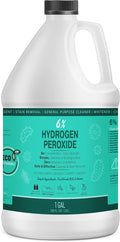 MAXTITE 6% Hydrogen Peroxide Solution - 1 Gallon (Just Food-Grade H2O2 &amp Water!) - Ecofriendly Natural Cleaning Solution for Kitchen Bath Laundry &amp More - HDPE Jug w/Child-Safe Cap Made in U