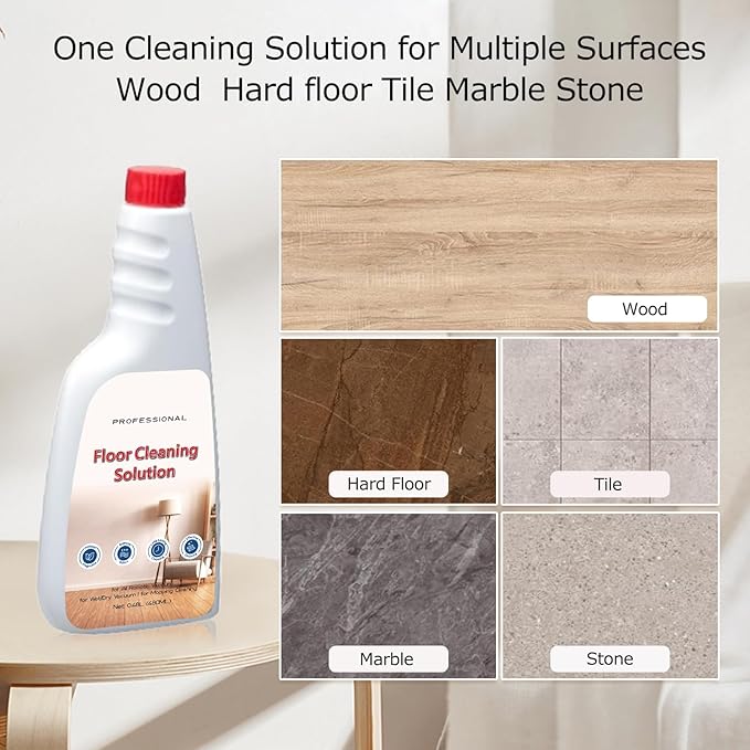 Cleaner Solution for Roborock Cleaning Solution Citrus Scented Deep Clean Residue &amp Streak Free for Hardwood Multi Surface Compatible with Roborock Saros 10/10R/Z70 Q7 Q8 Q10 S7 S8 Qrevo Series