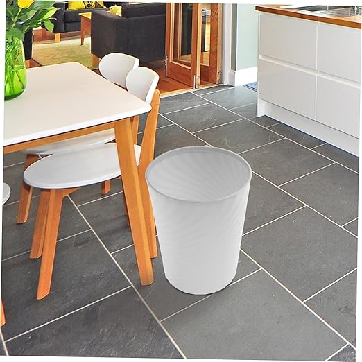 2Pcs Simple Style Plastic Trash Can Lightweight Bathroom Wastebasket for Home Office Kitchen Compact Garbage Bin for Clean Tidy Living Spaces