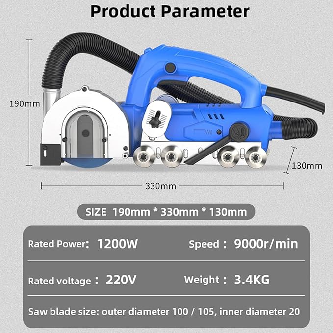 1200w Electric Grout Removal Tool Tile Grout Remover Machine with Automatic Water Blower Device Tile Grout Remover Machine DIY Electric Grout Removal Tool for Tile for Shower