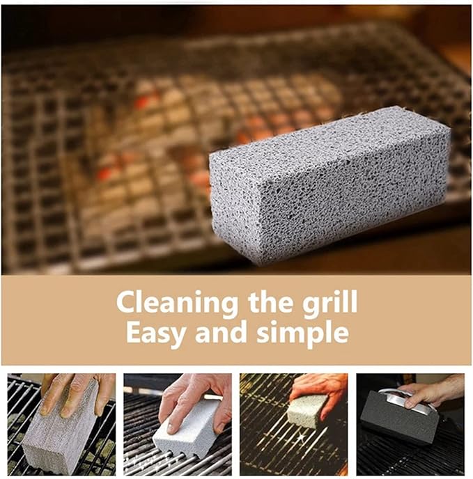 18Pcs BBQ Grill Clean Brick Block Barbecue Cleaning Stone BBQ Racks Stains Grease Cleaner Gadgets Kitchen BBQ Tools