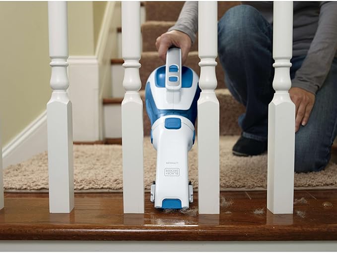BLACK+DECKER dustbuster Handheld Vacuum Cordless Car Vacuum Portable 12V with Rotating and Extendable Nozzle (HHVI320JR02)