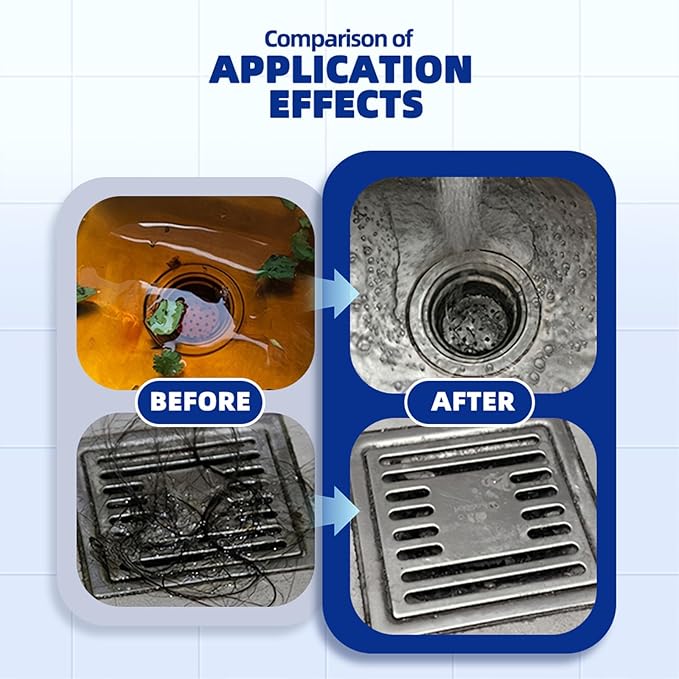 3PC Drain Clog Remover Pipeline Dredging Agent Powerful Quick Cleaning Drain Toilet Cleaner Tool Unclog Toilet Clog And Kitchen Sink Pipe Unblocker Powder