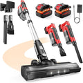 60KPa Cordless Vacuum Cleaner for Home 700W Pet Vacuum 70-Min Runtime Lightweight Rechargeable 8000mAh Dual Batteries 2L Dust Cup LED Display Anti-Tangle for Pet Hair Carpet &amp Hardwood Flo