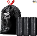 Large Black Trash Bags 20-21 Gallon Drawstring Garbage BagsMeasuring 28x 33.8 inchesHeavy Duty Plastic Garbage Bags for Household Kitchen Office Restaurant Thickened Stretchy