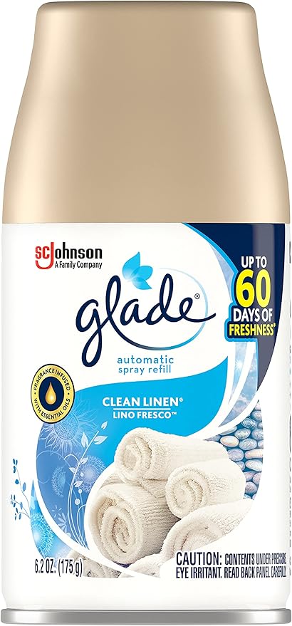 Glade Automatic Spray Refill - Clean Linen 6.2 oz. (Pack of 6)