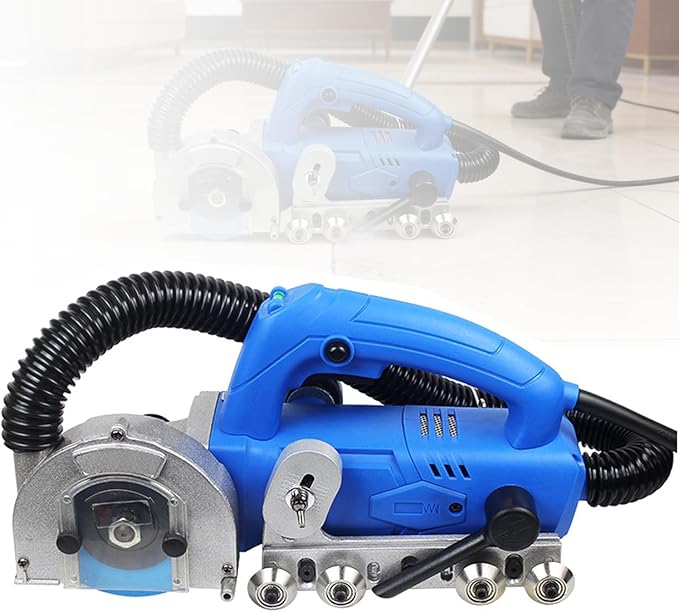 1200W Household Electric Tile Gaps Crevice Cleaning Machine Slotting ToolProfessional Oscillating Tile Grout Remover Machine for Regrouting and Cleaning Old Cement Between Ceramic Tiles E