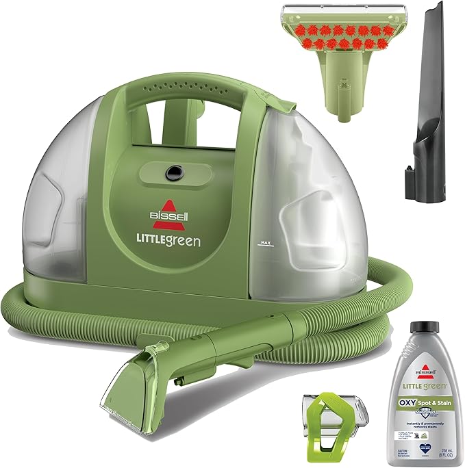BISSELL Little Green Multi-Purpose Portable Carpet and Upholstery Cleaner Car and Auto Detailer with Exclusive Specialty Tools Green 1400B