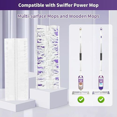 16 Pack Disposable Mopping Pads Refills for Swiffer PowerMop Multi-SurfaceSwiffer Mop Pad Replacement Kit for Floor Cleaning