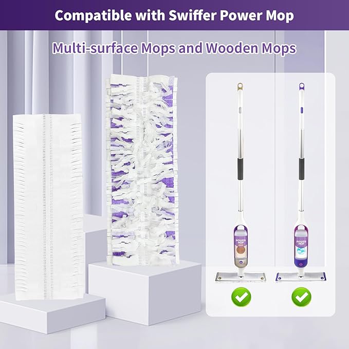 28 Pack Disposable Mopping Pads Refills for Swiffer PowerMop Multi-SurfaceMop Pad Replacement Kit for Floor Cleaning