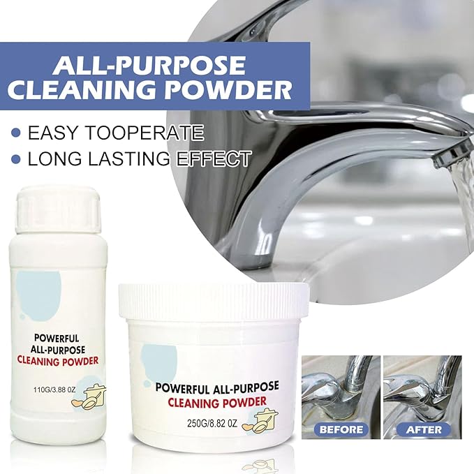 Powerful All Purpose Cleaning Powder Super Strong Kitchen Cleaner Powder Powerful Kitchen All-Purpose Powder Cleaner (500g)