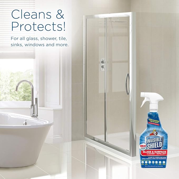 Invisible Shield Glass &amp Surface Cleaner and Repellent 32 fl. oz. Cleans and Protects against future dirt on multi surfaces by UNELKO- Clean-X (2)