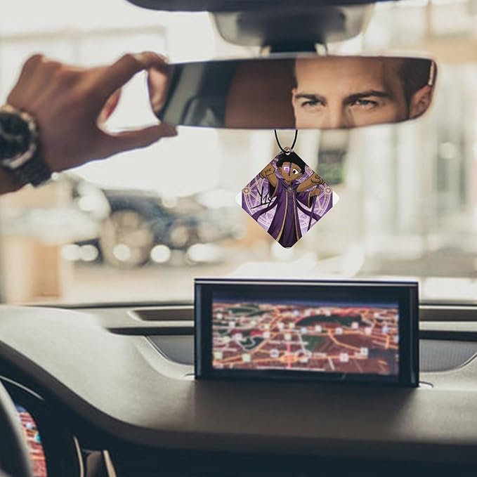 5PCS Car Air Freshener Hanging Personalized Double Sided Wizard Car Fresheners Long Lasting New Cars Scents Cute Automotive Freshies for Closets Drawers (tea)