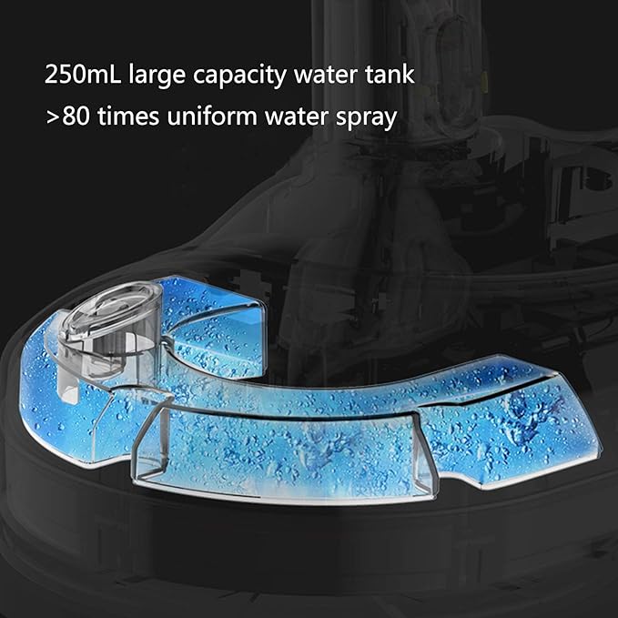 Electric Spray Mop Electric Spray Mop with Rotating Pad with 2 Washable Mop Pads 250ML Refillable for Wood Floor Ceramic Marble White