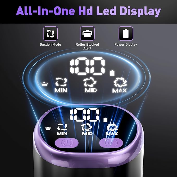 LED Cordless Stick Vacuum Cleaner for Apartments – Lightweight 4-in-1 Rechargeable Vacuum with LED Headlight Quiet Strong Suction Self-Standing &amp Easy Storage for Hardwood Floors &amp Carpets