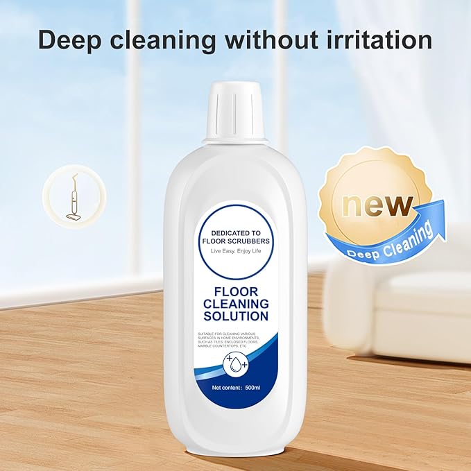 Floor Cleaning Solution Compatible With Tineco Deep Cleans for Multiple Hard Floors Suitable With All Robot Vacuums with Mopping and Cordless Wet/Dry Vacuum Mop Cleaner (Original 2 Bottle)