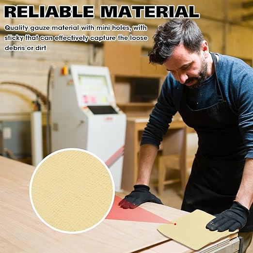 Eccliy 60 Pcs Tack Cloths Painters Tack Cloth Woodworking Removing Dust Rags for Metal Sanding Particles Automotive Painting WoodworkingCleans Surfaces