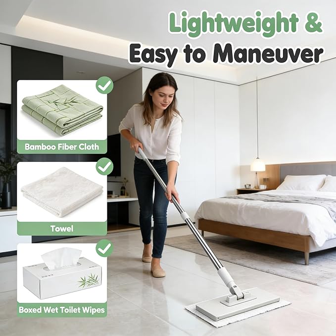 Convenient Cloth Changing Mini Mop Cloth Changing Mini Mop Mopa Desechable para El Polvo Con 4 Paños Reutilizables 39in Long Handle Retractable Gap Dust Cleaner with Locking Head