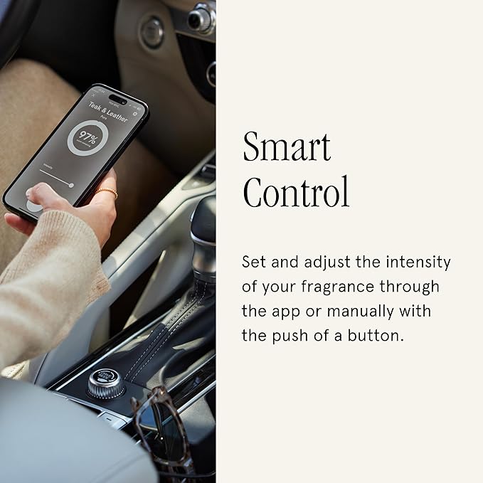 Pura Car Pro Set - Smart Fragrance Diffusion - Rechargeable &amp Cordless Smart Fragrance Diffusion - Automatic Start &amp Stop Accelerometer Detects Motion - Includes New Car Fragrance