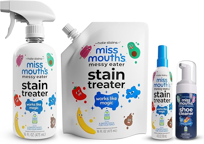 Miss Mouth's Messy Eater Stain Treater and Messy Steppers Essentials Kit