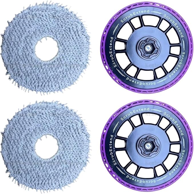 Robot Vacuum Cleaner Replacement Part Spare Original Mop Holder Pad For Eureka J15 Pro Ultra(2 Holder and 2 Pad)