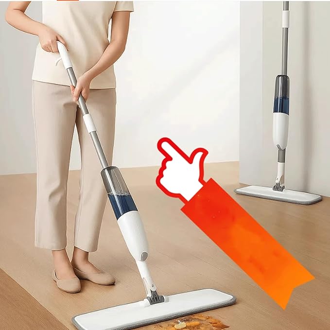 mop Spray Wet Mops for Floors Microfiber Dust Dry Mop with 5 Microfiber Washable Pads Hard Wood Floor Mop for Commercial Home mops