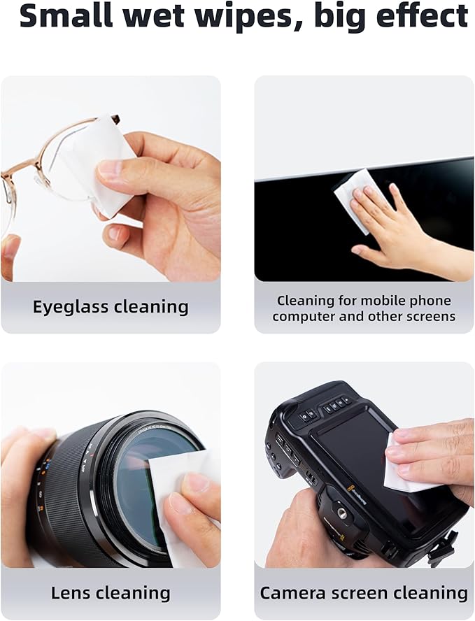 400 Count Lens Wipes for Eyeglasses Eye Glasses Cleaner Wipes Pre-moistened Individually Wrapped Sracth-Free Streak-Free Eyeglass Cleaning Wipes for Camera Lens Sunglass Goggles