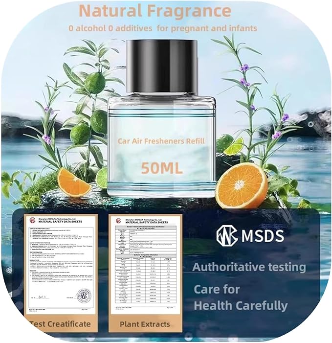 Smart Car Air Fresheners Refill 50ML Made with Natural Plant Extracts Compatible with Various Car Diffuser Refill Universal Perfume Available for 3-5 Months (Fantasy Forest)