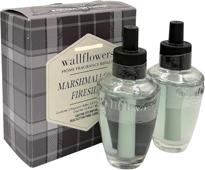 White Barn MARSHMALLOW FIRESIDE Wallflowers 2-Pack Refills