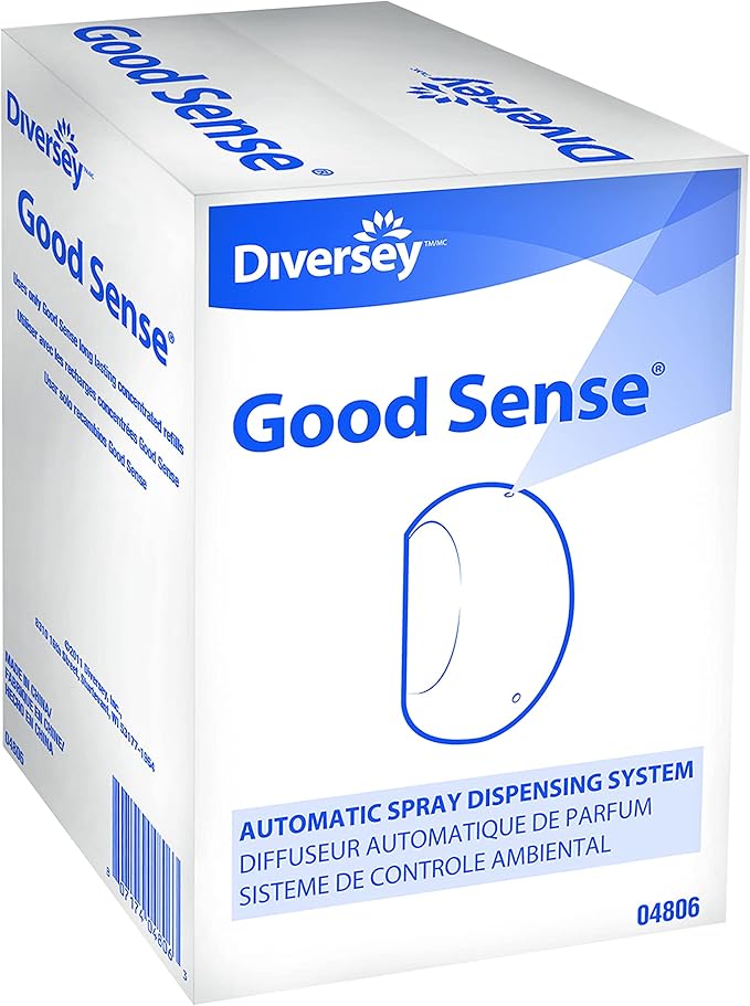 Diversey D04806 Good Sense Automatic Spray Dispenser System Commercial Battery Operated Air Freshener with Photocell 4 Dispensers