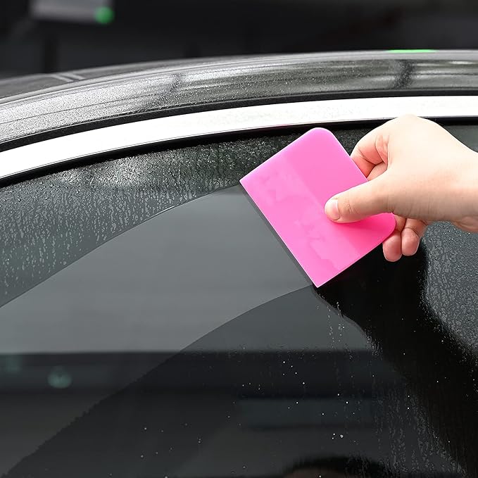 Gomake PPF Squeegee Kit - 5 in 1 Anti-Scratch Soft TPU Squeegee for Vinyl Small Tint Paint Protection Film Vinyl Wrap/Window Tint Tools Mirror/Window/Household Cleaning