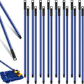Gisafai 20 Pcs Broom Handle with Threaded Tip Powder Coated Broom Handle Metal Cleaning Pole with Plastic Thread Stick for Floor Brushes Replacement Cleaning Tools Accessories(20 Pcs)