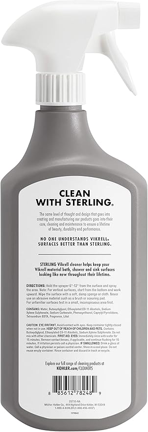 Kohler K-EC23733-NA Sterling Vikrell Cleaner 28 Fl Oz