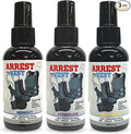 Arrest My Vest Military and Police Grade Odor Eliminating Spray for Body Armor Odor Tactical Gear. Safe on K9's. Triple Pack of Assorted Fragrances 1 Midnight 1 Stressless and 1 Night Shift Bottles