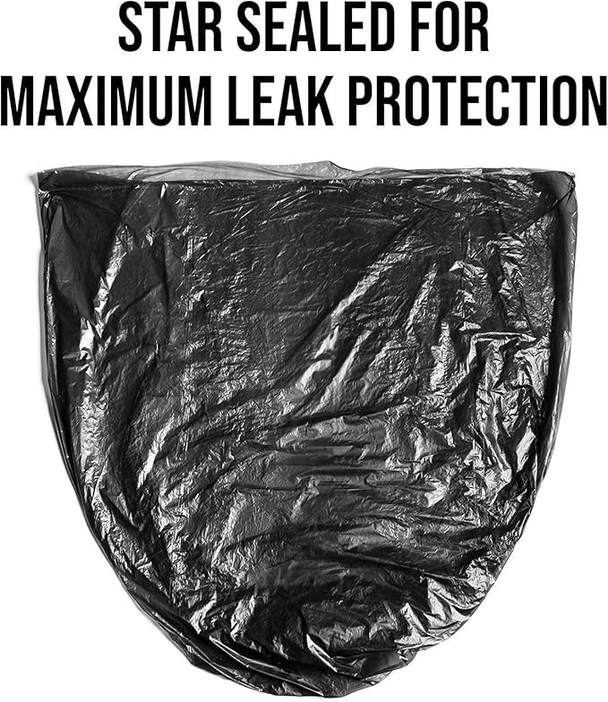 Aluf Plastics - Value COEX 3 Ply Garbage Bags 56 Gallon 2 Mil 43x47 Black 400 Count