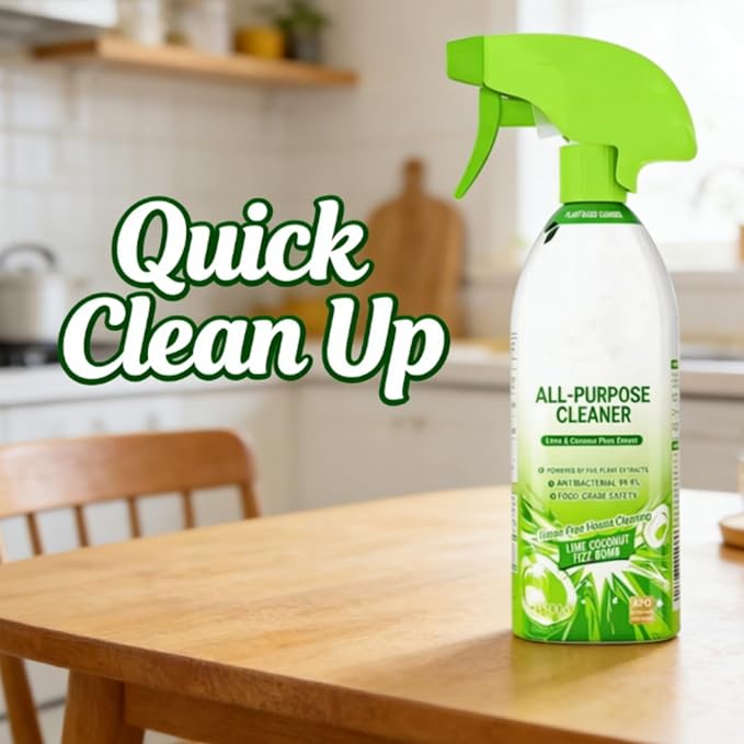 Cleanways All Purpose Cleaner 500ml Plant-Based Multipurpose Cleaner Spray for Kitchen Bathroom &amp Appliances No Rinsing Required (3pcs)