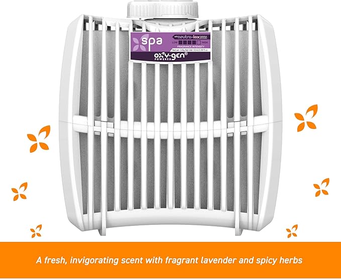 Oxygen-Pro - Spa Lavender Fields Medium Fragrance Cartridge For Oxy-Gen Powered Commercial Air Fresheners and Deodorizers (6)