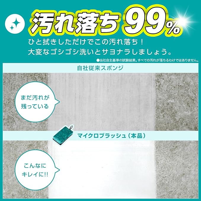 LEC Gekochi-kun Blush Bath Cleaner (Micro Brush) Ultra Fine Soft Brush/For Bathrooms/Warm Water Wipes