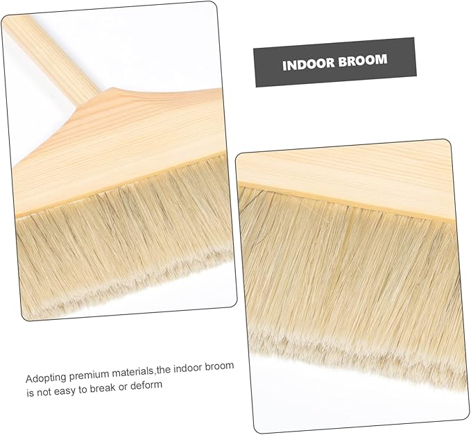 Portable Kitchen Broom Soft Brush Extendable Sweeper for Household Dusting
