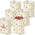 Tinlade 6 Pack 13 Gallon Gold Star Disposable Trash Cans Extra Large Thickened Waterproof Reusable Garbage Bins Foldable Pop up Recycling Bins for Graduation Holiday Party School Gatherings