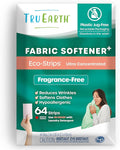 Tru Earth Fabric Softener Strips for Washing Machine Alternative to Fabric Softener Liquid and Pods Unscented Fragrance Free Up to 128 Loads Per 64-Count
