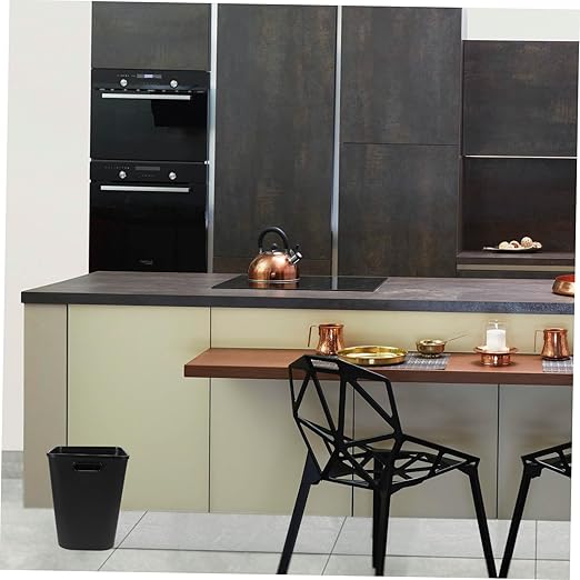 Large Plastic Garbage Can for Bathroom Kitchen Bedroom Living PP Wastebasket Bin Minimalist Trash Container Easy to Clean and Spacious